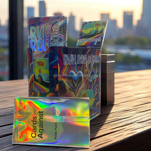 고품질 컬렉션 홀로그램 맞춤 트레이딩 카드 스포츠 축구 애니메이션 트레이딩 카드 게임 (포일 백 포장) - Product Image 3