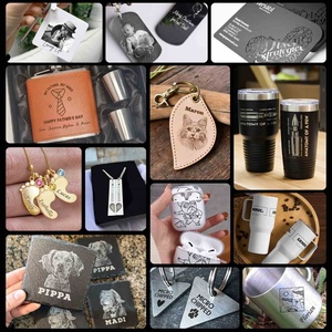 เครื่องแกะสลักโลหะแบบพกพา20W 30W อุปกรณ์เครื่องตัดขนาดเล็กเครื่องพิมพ์เลเซอร์มือถือ - Product Image 4