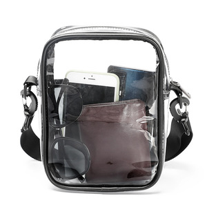 Borsa in PVC Trasparente <span class=keywords><strong>2022</strong></span> Approvata per Stadi <span class=keywords><strong>NFL</strong></span>, Borsa a Tracolla Messenger in PVC, Borsetta Trasparente, Borsa a Spalla Trasparente - Product Image 2