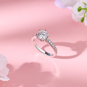 Anillo de Compromiso de Diamante Cultivado en Laboratorio con Certificado IGI de 1 Quilate, Joyería de Lujo Personalizada, Oro Sólido de 9K/14K/18K para Fiesta - Product Image 3