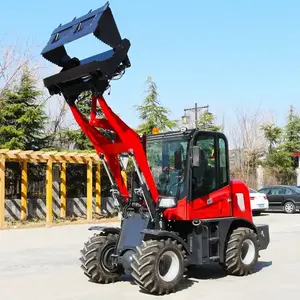 CE 0.8 ton 1 ton arm raw coal small snow buy loader trolley case clamp compact loader tractor mini loader sale