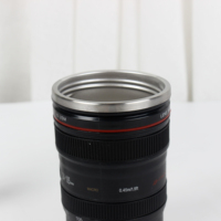 Tasse d'objectif d'appareil photo en acier inoxydable tasse d'appareil photo au design classique