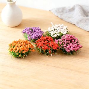 Kit de modèles de buissons de fleurs en plastique faits à la main pour projets de micro-paysages DIY - Product Image 1