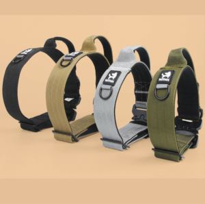 Collier pour animaux de compagnie tactique robuste berger allemand fermoir en métal à dégagement rapide collier de chien de formation poignée de contrôle antidéflagrante - Product Image 1