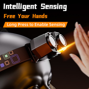 New Best Seller Factory Good Value Ultra Bright USB-C Rechargeable Led Headlamp <b>Smart</b> Head Lamp for Outdoor With Sensing - Product Image 4