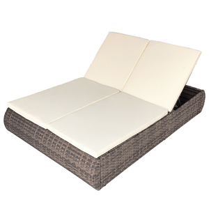 Vente chaude usine : Mobilier d'extérieur, <span class=keywords><strong>lit</strong></span> de repos <span class=keywords><strong>en</strong></span> rotin pour jardin, chaise longue imperméable, <span class=keywords><strong>lit</strong></span> double pour piscine - Product Image 3