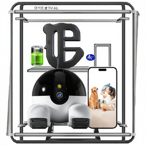 Cámara de Red Inalámbrica <span class=keywords><strong>Alucan</strong></span> de 3MP para Interiores, Seguridad Inteligente para el Hogar, Alarma de Movimiento, para Autos y Mascotas, Batería de 6000mAh, CMOS, IA, Almacenamiento en la Nube - Product Image 3