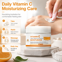 Crème hydratante pour le visage à la vitamine C, naturelle, éclaircissante, hydratante, anti-rides, réductrice de taches, réparatrice, OEM ODM