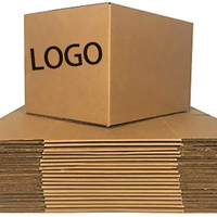 Boîtes d'expédition rigides avec logo personnalisé, carton ondulé de 2 mm d'épaisseur, emballage auto-assemblant, laminage mat, tailles personnalisables, kraft