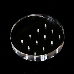 Tablero de Exhibición de Brocas para Uñas de Acrílico Transparente con 12 Orificios, Soporte Portátil para Herramientas de Manicura - Product Image 2