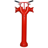 Raccord GOST D77mm, entrée 100mm, hydrant d'incendie extérieur en fonte ductile pour l'alimentation en eau municipale