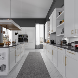 Cina lusso piccolo bianco design moderno mobili da <span class=keywords><strong>cucina</strong></span> <span class=keywords><strong>in</strong></span> <span class=keywords><strong>legno</strong></span> massello set completo <span class=keywords><strong>con</strong></span> <span class=keywords><strong>tavolo</strong></span> - Product Image 2