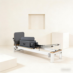 Meilleur prix, logo OEM, vente en gros, <span class=keywords><strong>lit</strong></span> de réforme Pilates en aluminium blanc de haute qualité, pour studio commercial/maison - Product Image 3