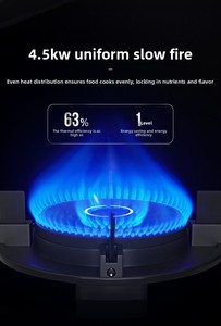 7.2KW שלוש עין גז כיריים אש עזה אינטליגנטי עיתוי שלושה ראש תנור מקומי פחמימני מעובה גז טבעי גז תנור - Product Image 4