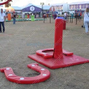 Gioco delle Ferriate Giganti per Esterni, Gioco <span class=keywords><strong>di</strong></span> Lancio per Carnevale, Ferriate a Grandezza Naturale per Eventi e Feste, Giochi da Esterno a Noleggio - Product Image 5