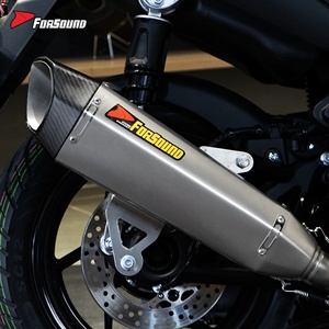 Sistema de Escape para Motocicleta de Acero Inoxidable con Coloración de Llama para Scooter <span class=keywords><strong>Zontes</strong></span> <span class=keywords><strong>Moto</strong></span> 150X, Precio de Fábrica al por Mayor de Forsound - Product Image 5