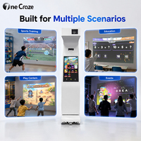 Sistem Proyeksi Dinding Interaktif Digital 4K Ultra HD dengan 13 Permainan Gerak untuk Pusat Perbelanjaan, Taman Bermain Anak & Acara