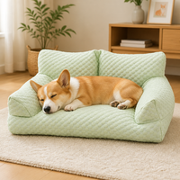 Prix d'usine Canapé-lit pour animaux de compagnie ergonomique 22C à sensation de fraîcheur, avec billes de massage 5D, portable, amovible et lavable, pour la protection vertébrale