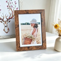 Cadre photo simple en MDF avec verre acrylique et design géométrique, disponible en tailles 6x8-10 - Orientation verticale et horizontale