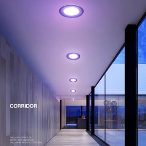 <span class=keywords><strong>Spot</strong></span> encastré LED ultra fin 5W 2835 SMD rond pour <span class=keywords><strong>plafond</strong></span>, éclairage d'ambiance décoratif bleu/rose pour l'intérieur de la maison - Product Image 5