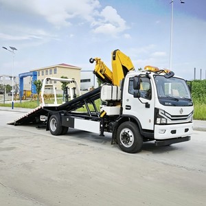 Dongfeng DFAC 4x2 Camión Grúa de Plataforma Plana de 5 Toneladas con Grúa Articulada, Camión de Recuperación de Plataforma Deslizante de Alta Calidad - Product Image 6