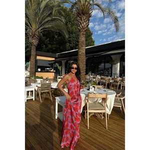 Robe de cocktail longue dos nu Rosalyn - Product Image 2