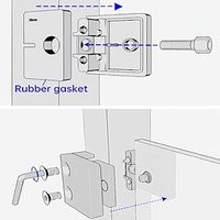 DETECH Support de fixation en acier inoxydable moderne sans cadre pour balustrade, main courante, poteau, pince à verre en forme de D