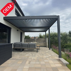 Pergolato personalizzato fabbrica di Pergola in alluminio direttamente funzionale all'aperto giardino Patio cortile ponte Pergola in alluminio - Product Image 1