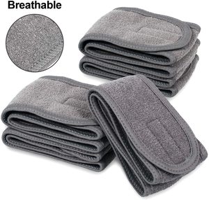 Fábrica al por mayor suave elástico que lavarse la cara de diadema Spa baño banda de pelo - Product Image 6