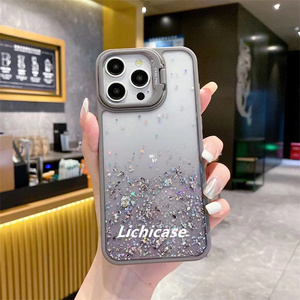 Cubierta protectora con soporte de lente de cámara de Metal Lichicase para Realme Note 50, funda de parachoques dura transparente a prueba de golpes - Product Image 6