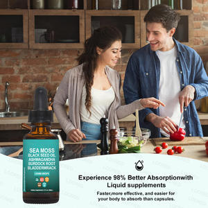 OEM Sea <span class=keywords><strong>Moss</strong></span> Drops <span class=keywords><strong>2</strong></span> Fo Zl, All-in-one suplemen untuk Max penyerapan & Lebih Baik kesehatan, suplemen dengan biji hitam minyak Ashwagandha - Product Image 5