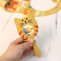 PAISEN Silicone Chat Assiette Bol Bavoir Tasse Vaisselle Ensemble Enfants Dentition Jouets À Manger Silicone Bébé Vaisselle Alimentation Ensemble Bébé Produits