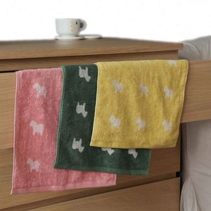 Serviette de bain en coton tissé jacquard à séchage rapide, motif dessin animé - Product Image 2