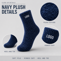 Chaussettes douillettes personnalisées, confortables et chaudes, en peluche, avec un design mignon, pour se détendre, dormir et offrir en cadeau
