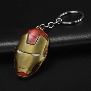 Avengers Captain America พวงกุญแจรถ Iron Man กระเป๋าจี้ผู้ชายและผู้หญิงของขวัญการ์ตูน