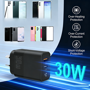 Chargeurs GaN de voyage avec logo personnalisé, 30W PD QC 3.0 Type C, adaptateur de charge rapide pour mobile, prise AU, chargeur mural USB-C 30W - Product Image 4