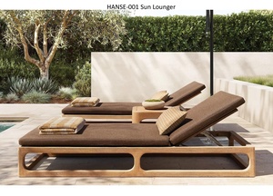 Lit <span class=keywords><strong>de</strong></span> repos <span class=keywords><strong>de</strong></span> luxe moderne pour <span class=keywords><strong>jardin</strong></span> avec coussin épais lit <span class=keywords><strong>de</strong></span> jour en <span class=keywords><strong>bois</strong></span> pour l'extérieur piscine lounge beach cabana - Product Image 3