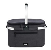 Glacière isotherme portable Oxford pour pique-nique, plage et voyage, avec poignée en aluminium, étanche, pour garder les aliments frais