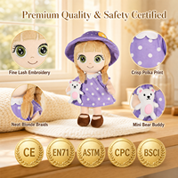 Peluche ours bouclé doux et mignon, jouet en peluche personnalisé pour la Saint-Valentin, jouet animal en peluche, compagnon pou