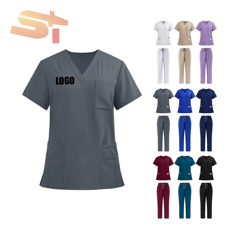 Quick Drying Short Sleeved Hospital Uniforms