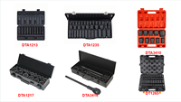 Jeu de douilles à chocs pneumatiques professionnelles de 1/2 et 3/4 pouces, longues et profondes, ensemble complet d'outils robustes avec boîte, pour réparation automobile, support ODM