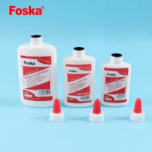 Foska - غراء متين للغاية, لاصق خشبي مقاوم للماء، لصق أبيض للملابس المموجة والكرتون، لاصق للأثاث الخشبي