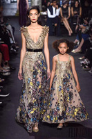 Tissu brodé en dentelle à paillettes pour femmes, étoffe de luxe de Haute qualité, Couture, tendance motif Floral coloré