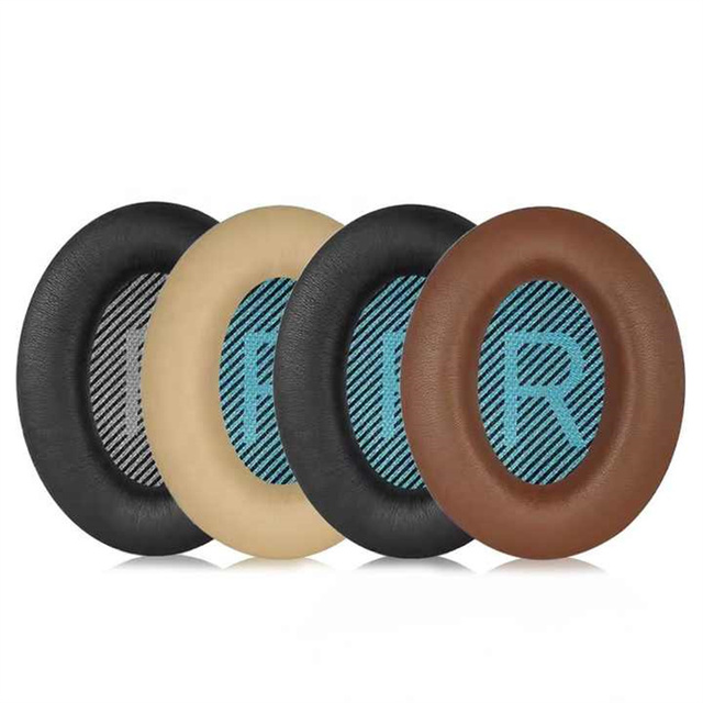 Replacement Ear Pads Cushions for Bose QC15 QC25 AE2 Ae2i Ae2w Headphones Upgraded Covers With Soft Protein Leather Memory Foam