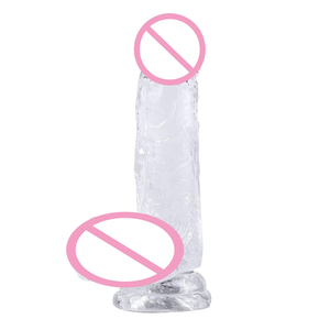Dildo Realistico Morbido Effetto Pelle 7.3 Pollici Trasparente Impermeabile con <span class=keywords><strong>Ventosa</strong></span> per Gioco <span class=keywords><strong>a</strong></span> Mani Libere Materiale Sicuro per il Corpo Giocattoli Sessuali per Adulti - Product Image 3