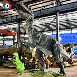 <span class=keywords><strong>Dinosaure</strong></span> <span class=keywords><strong>Velociraptor</strong></span> Animatronique Animé Jurassic Park pour Enfants, Manège de Parc d'Attractions, <span class=keywords><strong>Télécommandé</strong></span>, en Fibre de Verre, Réaliste - Product Image 1