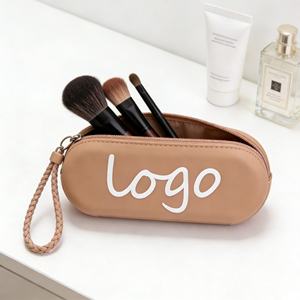 Bolsa de Almacenamiento de Brochas de Maquillaje de Silicona con Logotipo Personalizado de Alta Calidad, Estuche de Brochas de Maquillaje con Cierre Elegante, Adecuado para Viajes al Aire Libre - Product Image 1