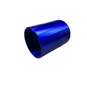 Cylindre en alliage d'aluminium YX anodisé bleu, pièce personnalisée pour usage industriel - Product Image 5
