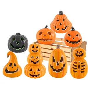 Halloween Decors Trick Or Treat Party Favor Colorful Lifesize Halloween Pumpkin For Holidays Decorations