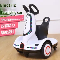 Vélo d'équilibre électrique pour enfants BAB WAY, batterie 12V, vélo d'entraînement avec lumières LED pour les 2-5 ans et DDP